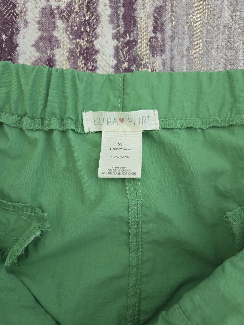 Ultra Flirt White & Green Two Pc. Cargo Jogger Set- Jacket Size 1X Pants Size XL - Picture 9 of 12